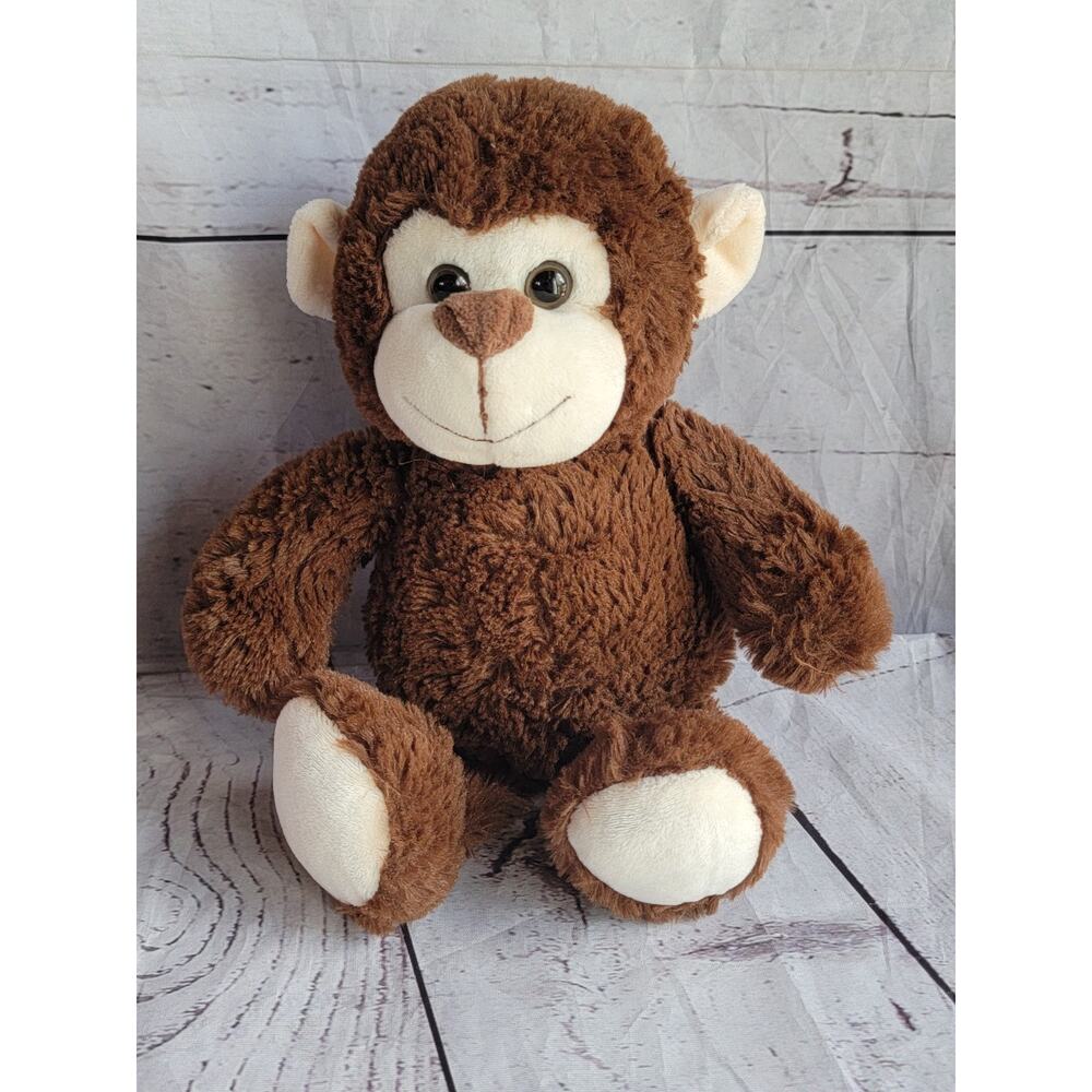 Walmart Brown Mokey Stuffed Animal Plush 11in
